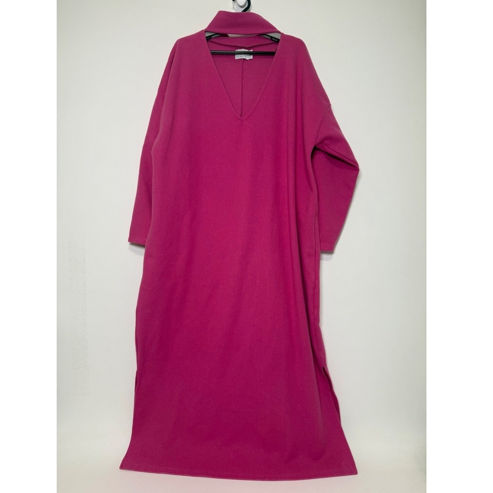 ASOS DESIGN Maxi Dress Women's 14 Deep V-Neck Choker Detail Pink - Picture 2 of 11